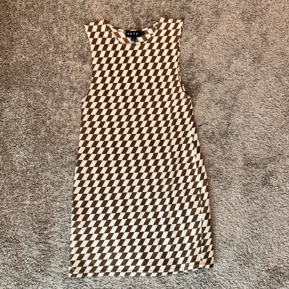 Motel Rocks Checkered Mini Dress